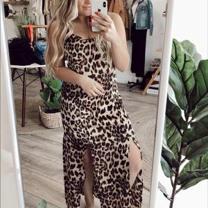 Closet Revival Leopard Slip Dress